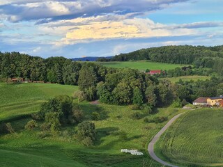 auf dem Weg zum Neuberg sieht man die Riegersburg