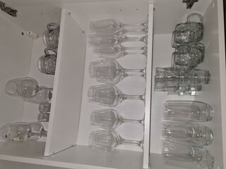 Weiß-, Rotwein-, Wasser-, Schnaps-,Biergläser