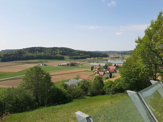 Radtour zur Saazer Kirche, Blick zum Saazer Teich