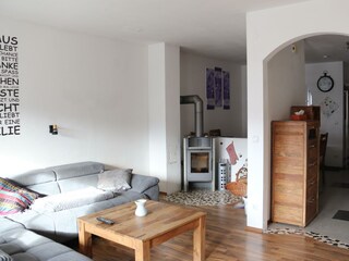 Wohnzimmer mit Schwedenofen