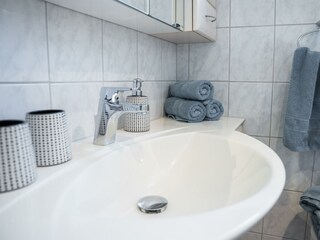 Ferienwohnung Nussbaumblick Bad Handtuch