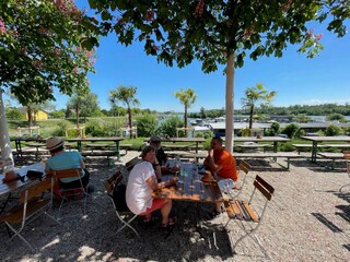 Palmenterrasse ein chilliger Ort