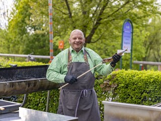 Steckerlfisch im Gastgarten