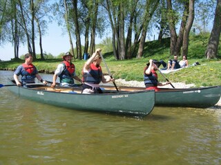 Kanufahren auf der Donau