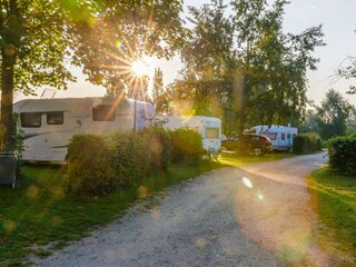 Stellplätze am Campingplatz