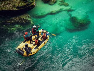 Rafting auf der grünen Salza