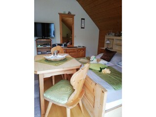 Sitzgelegenheit im Doppelzimmer