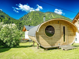Sauna im Sommer