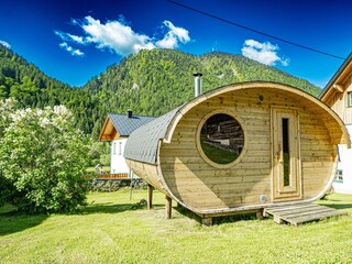 Sauna im Sommer