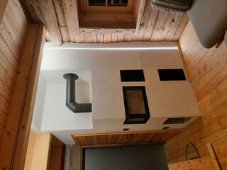 Kamin im Wohnzimmer Haus 1683