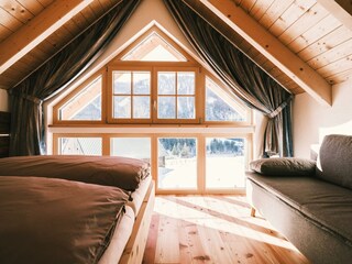 Schlafzimmer Glas Aussicht Tal