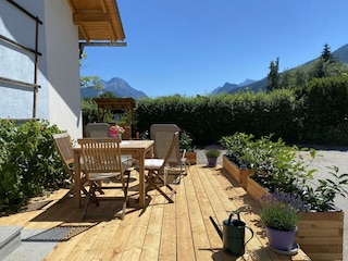 Terrasse Blick Nationalpark Gesäuse