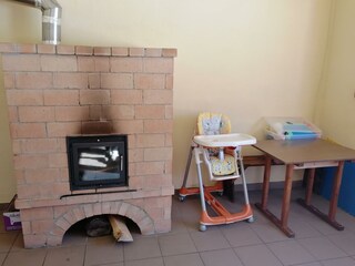 Aufenthaltsraum Kamin Rafting Pension Wildalpen