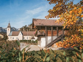 Blick auf die Kirche