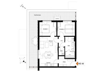 Ferienwohnung Tossens Grundriss 13