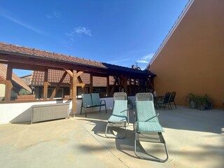 Terrasse Liegestühle quer