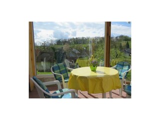 Poolhaus  Sitzgelegenheit