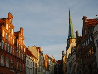 Die Engelsgrube mit Blick auf die Jacobikirche