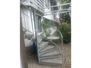 Aufgang zur Ferienwohnung