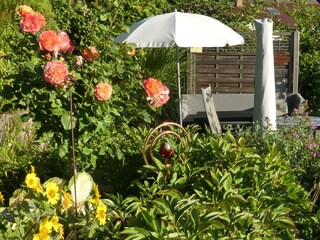 Sitzplatz im Höhengarten