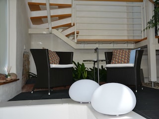 Sitzecke im Wintergarten