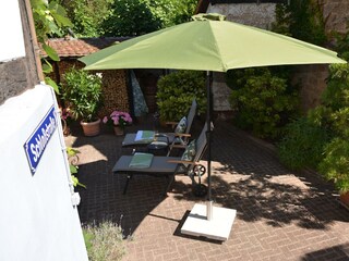 Blick in den mediterranen Innenhof