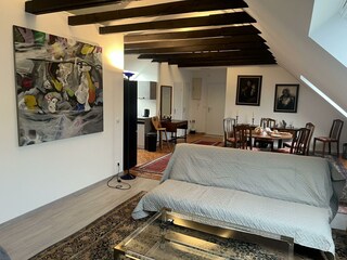 Die Wohnung vom Fernseher aus gesehen