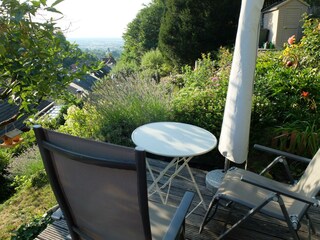 Sitzplatz auf der Höhenterrasse