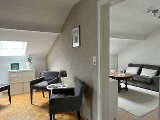 Sitzecke zwischen Junior Suite und extra Zimmer mi