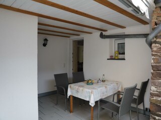 Ferienhaus Balkon
