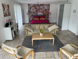 der Wohn-/ Schlafbereich