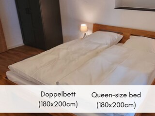 Wohnung 2 - Bett