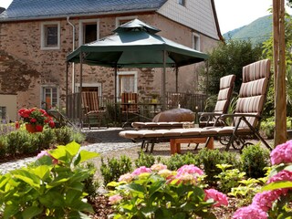 Der Garten unseres Gästehauses