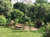 Kleines Gartenparadies der Ferienwohnung Eule