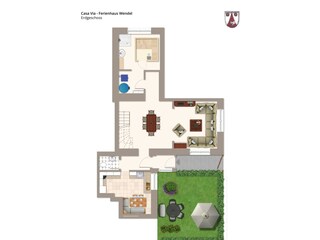 Casa Via Grundriss - EG