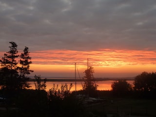 Sonnenaufgang vom Balkon