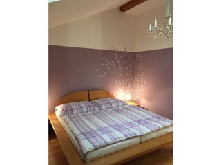 Schlafzimmer Ferienwohnung Panoramablick