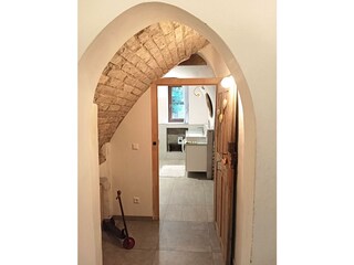 Garderobe zu Badezimmer