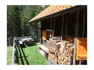 Feuerholz Holzofen Zwergenwald Hütte Wattenberg