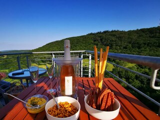 Aperitif auf Terrasse FeWo