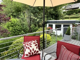 Balkon und Fitness