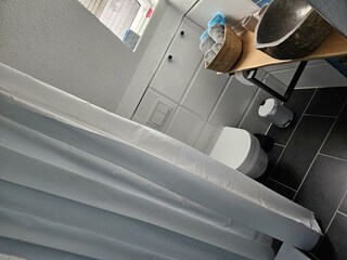 Blick in Badezimmer