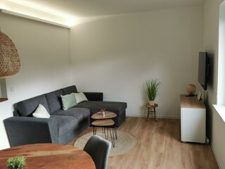 Wohnzimmer mit Schlafsofa
