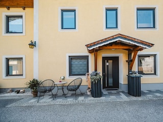 Apartment Wagrain Haus Ortsblick Eingang