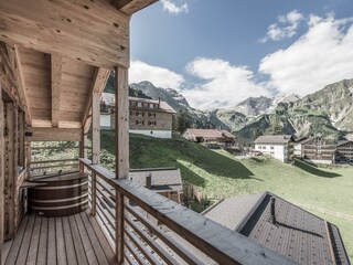 Alle Chalets haben einen traumhaften Ausblick