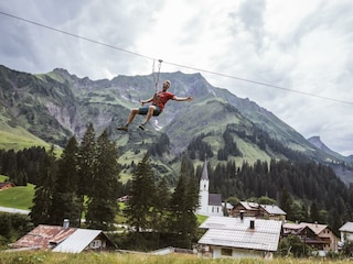 Flying Fox Park Safari in Schröcken