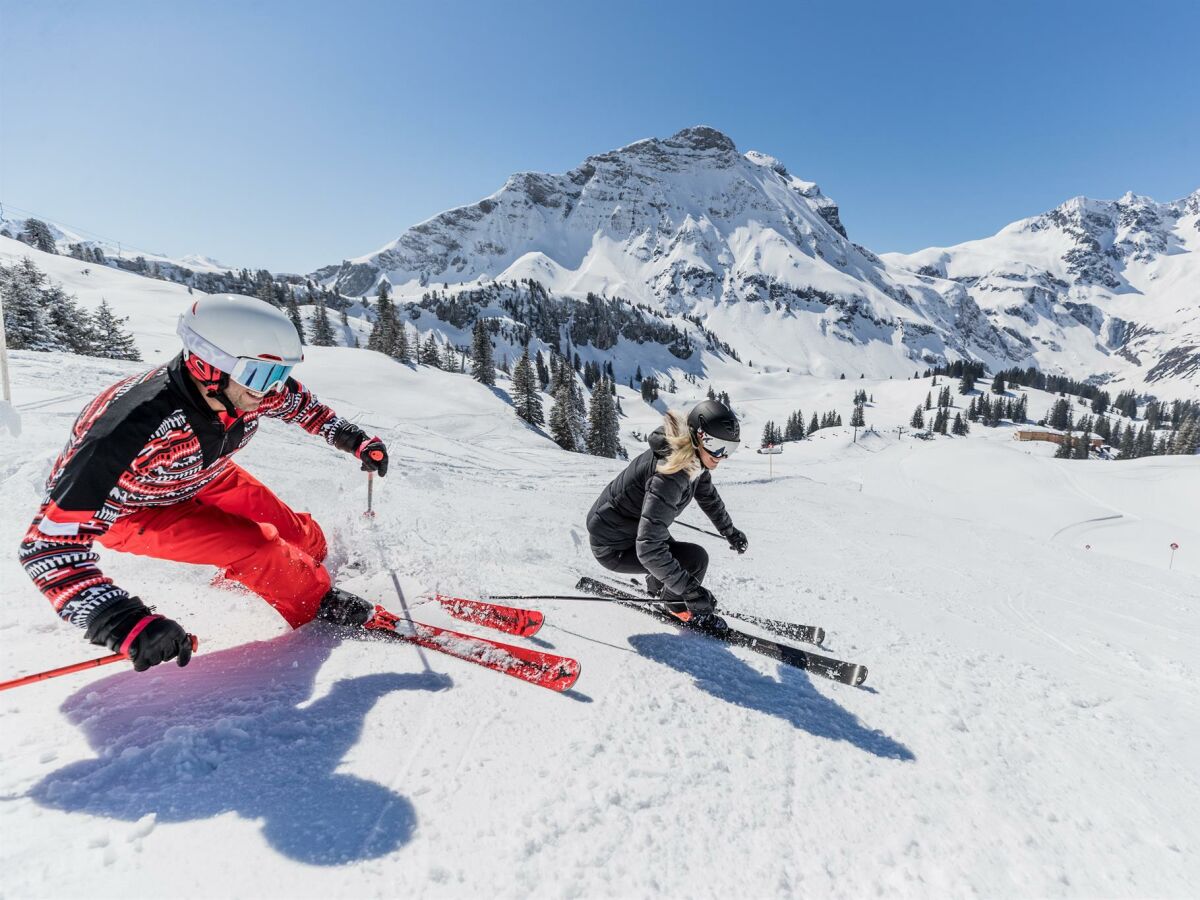 Skifahren mit Panorama