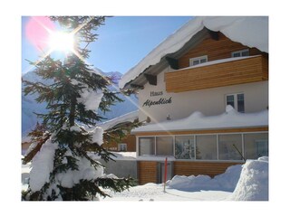 Alpenblick-Winteransicht