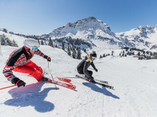 Skifahren mit Panorama