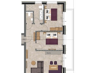 Grundriss Appartement 2
